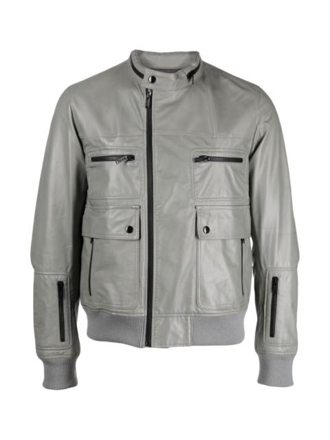 UNDERCOVER ZIP-UP BIKER JACKET