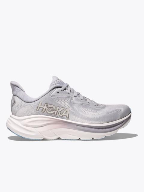 HOKA Women's Clifton 10 Shoes in Ash Grey/Foggy Grey