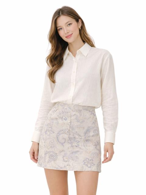 Burberry Vintage Burberry Floral Mini Skirt Made in Italy / Size 9