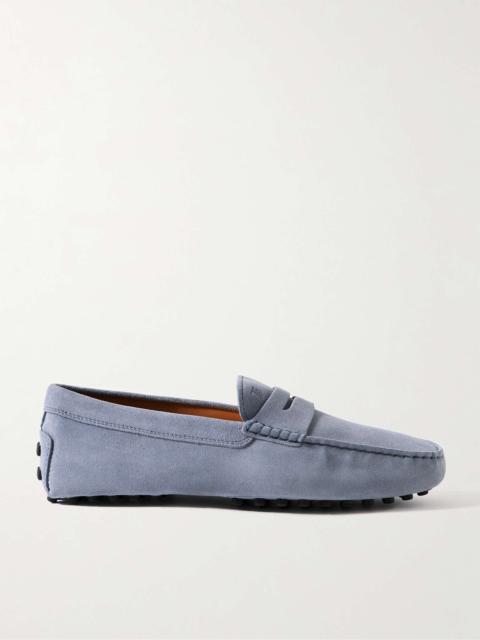 Gommino Logo-Debossed Suede Driving Shoes