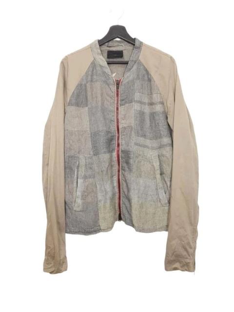 Diesel Linen Cotton Blend Artisanal Zipper Jacket