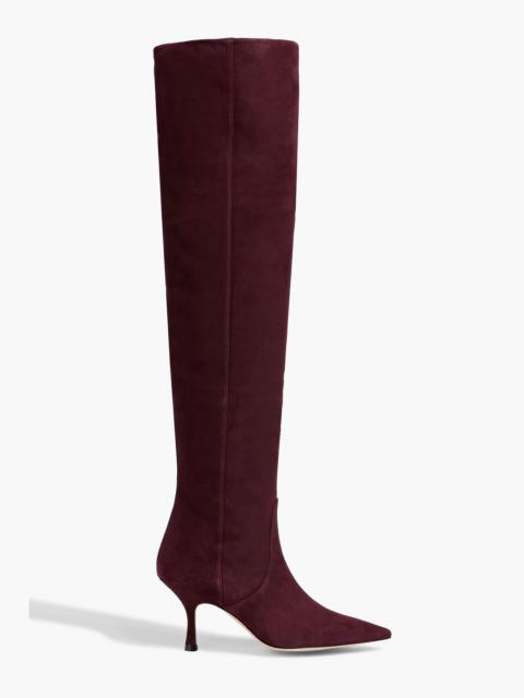 Stuart Weitzman Naomi 75 suede over-the-knee boots