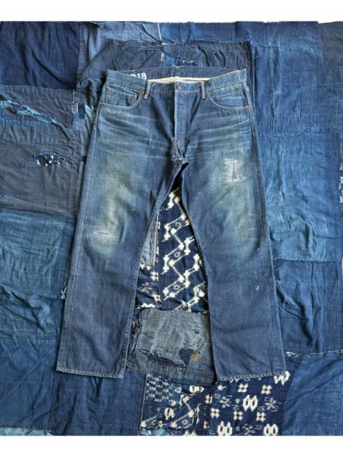 visvim VISVIM 18SS SPOT Social Sculpture Denim 01.2D18 – Washed, Distressed, and Ripped Jeans