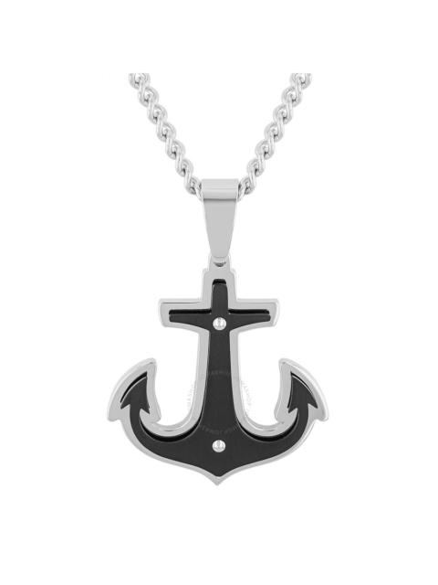Other Designers Robert Alton Stainless Steel Two-Tone Anchor Pendant