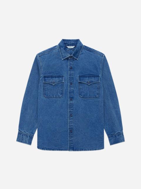 3sixteen USN Overshirt - Stonewashed Indigo Canvas