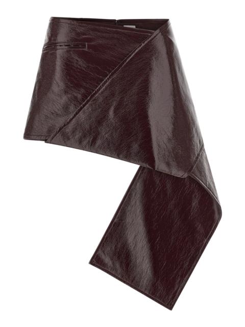courrèges 'Fold Vinyl Mini' skirt