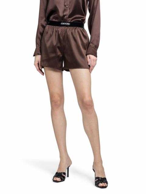 TOM FORD TOM FORD WOMAN BROWN SHORTS