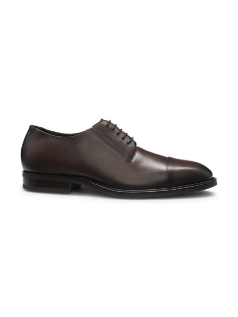 BOSS CAP-TOE DERBY SHOES IN LEATHER
