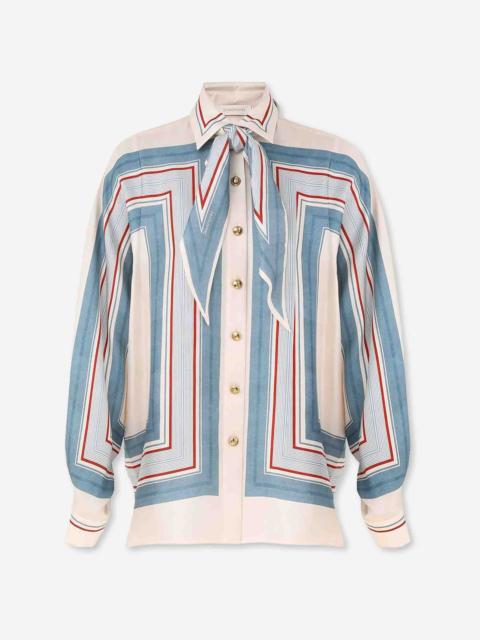 Zimmermann PRINTED SCARF SHIRT