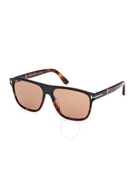 Tom Ford Frances Brown Square Men's Sunglasses FT1081 05E 58