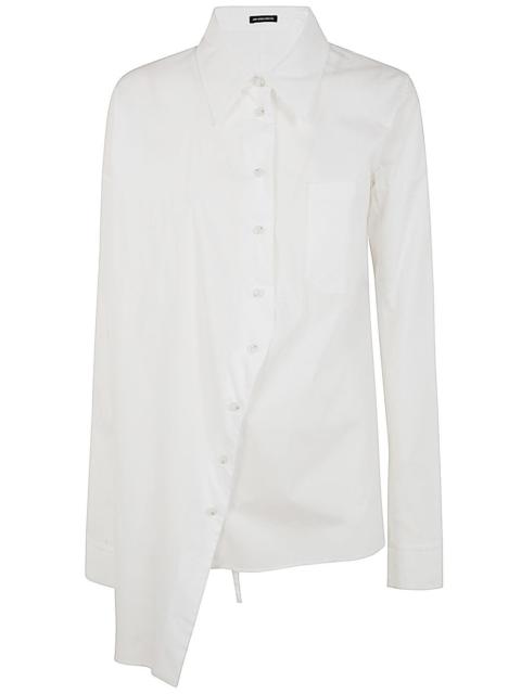 Ann Demeulemeester Ann Demeulemeester Women Jula Dropped Shoulder Shirt Popeline White