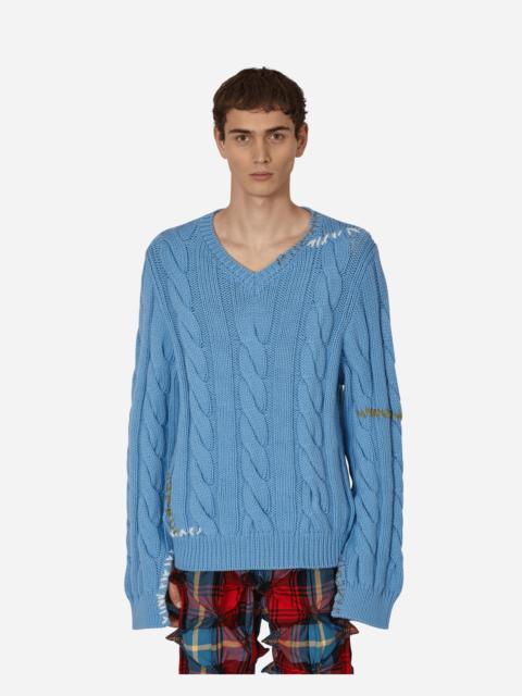 Marni Cable-Knit Sweater Blue