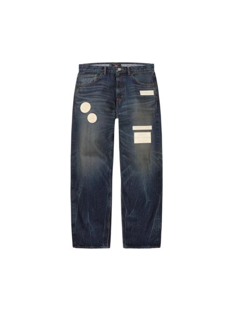Supreme Supreme x Number (N)Ine Patches Loose Fit Selvedge Jean 'Washed Indigo'