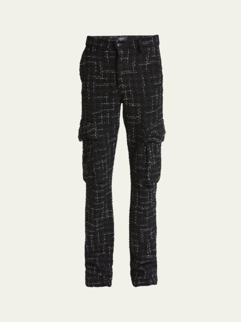 Men's Boucle Tweed Cargo Pants