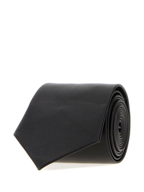 TOM FORD Black leather tie