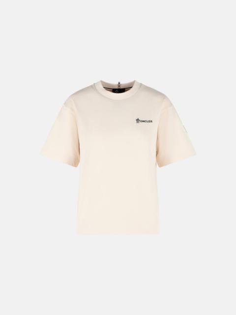 Moncler Grenoble IVORY WHITE COTTON T-SHIRT