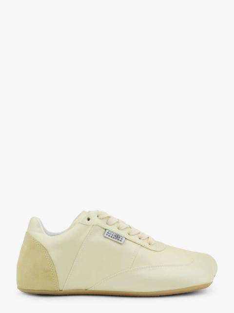 MM6 Maison Margiela Mm6 Maison Margiela Factory Satin Sneakers With Side Logo Label