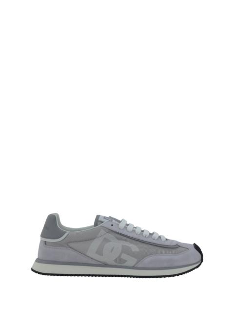 Dolce & Gabbana Dolce & Gabbana Suede Leather Sneakers Grey/White