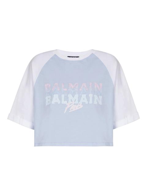 Balmain Paris Cropped T-Shirt