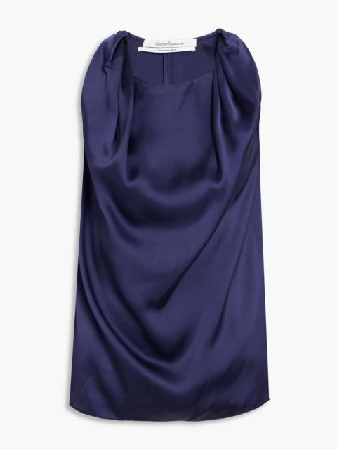 Another Tomorrow Twisted satin top