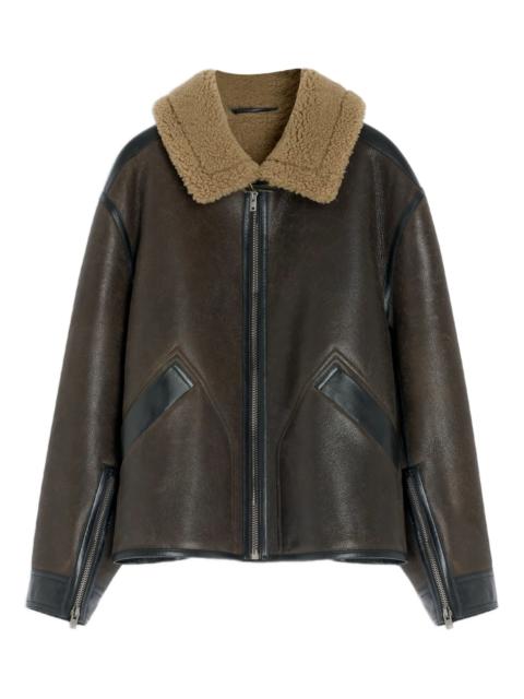 Lemaire shearling-trim jacket