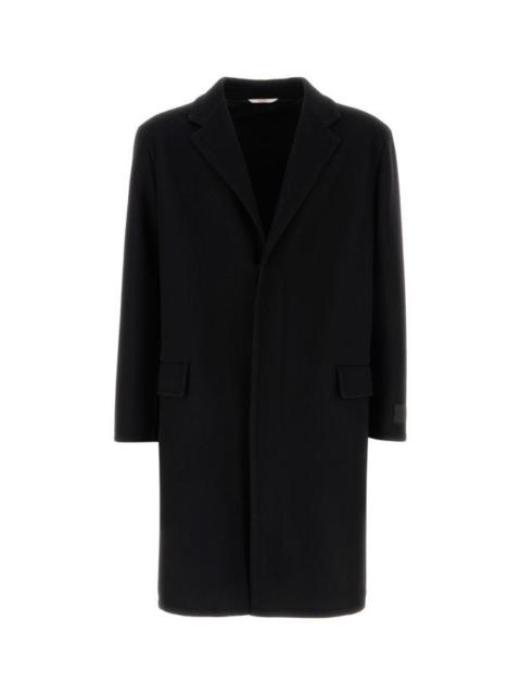 Valentino Valentino Garavani Man Black Wool Blend Oversize Coat