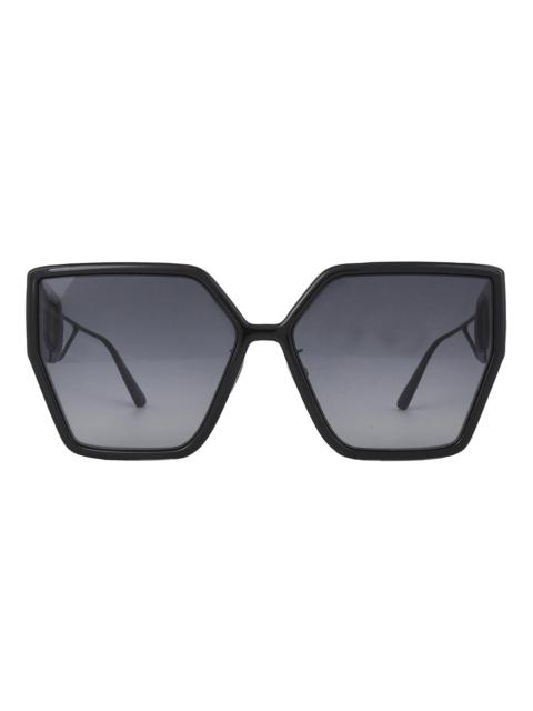 Dior Open Box - Dior 30MONTAIGNE BU Smoke Gradient Butterfly Ladies Sunglasses CD40034U 01B 61