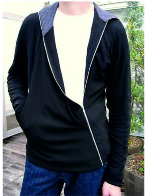 Other Designers Volga Volga - Diagonal zip cardigan.Like Yohji Yamamoto or Devoa
