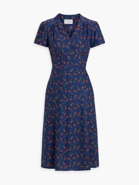 Other Designers Morgan printed silk dress