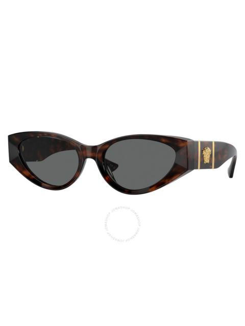 VERSACE Versace Dark Grey Cat Eye Ladies Sunglasses VE4454 542987 55