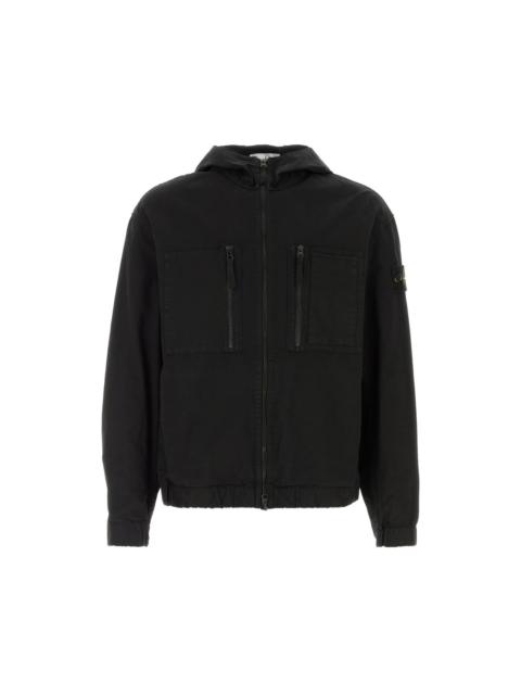 Stone Island STONE ISLAND Black Cotton Bomber Jacket New & Authentic (Men
