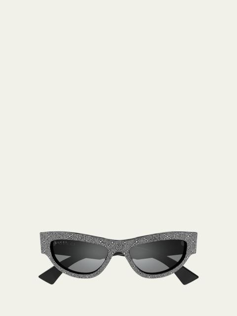 GUCCI Recycled Acetate Cat-Eye Sunglasses
