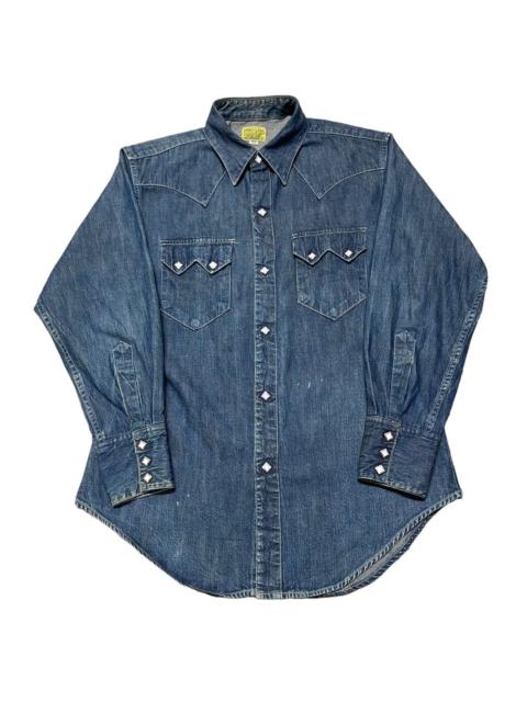 SUGAR CANE Vintage Sugarcane Western Denim Shirt