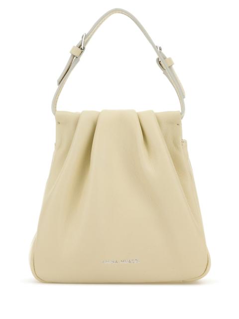 Amina Muaddi Iovry nappa leather Vittoria Crystal handbag