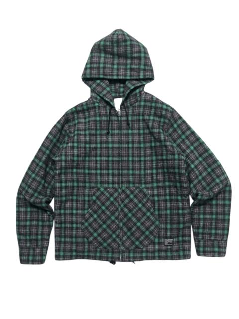 Designer - Vintage Cootie Production Plaid Hooded Zipper Jacket Wool