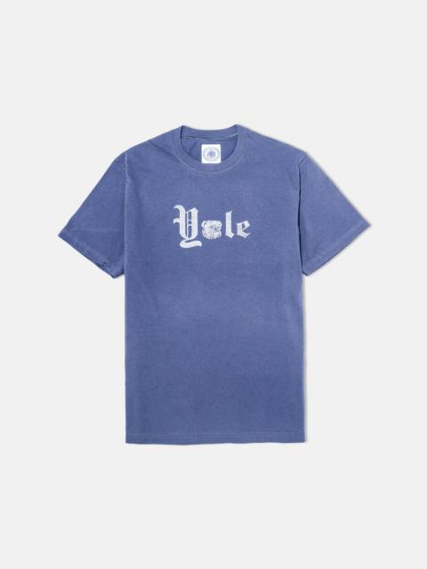 J. PRESS YALE BLUE GOTHIC SPELLOUT T-SHIRT