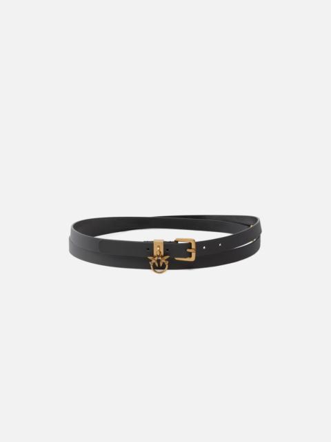 PINKO 1.5-CM BELT WITH LOVE BIRDS LOGO