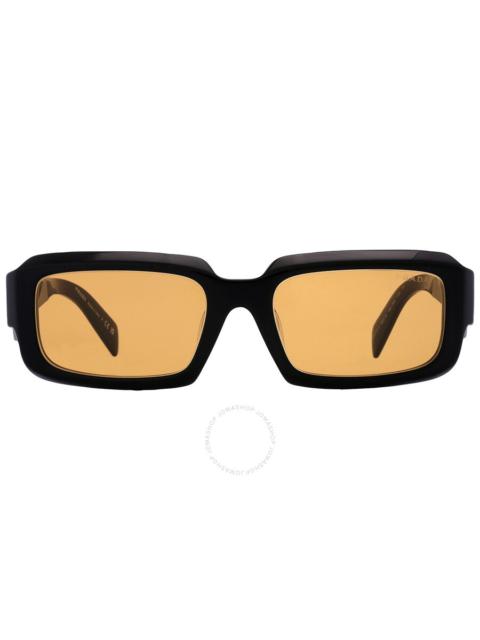 Prada Prada Yellow Rectangular Men's Sunglasses PR 27ZSF 16K70A 55