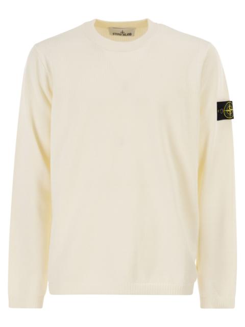 Stone Island Stone Island Men Loose-Fitting Ribbed Crew Neck Jumper