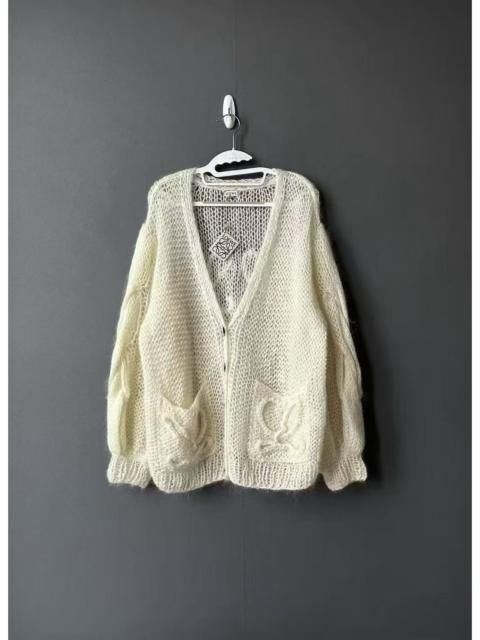 Loewe Loewe Bishop Sleeved Open Knit Cardigan 