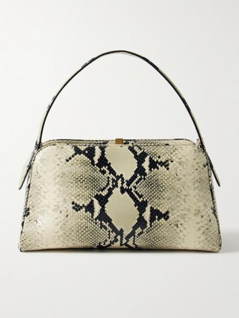 KHAITE Cate Snake-effect Leather Tote