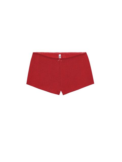 Cou Cou The Teeny Tiny Short Cherry Red