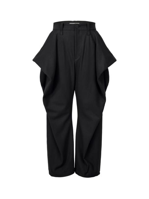 ISSEY MIYAKE WOOL TWEED PANTS