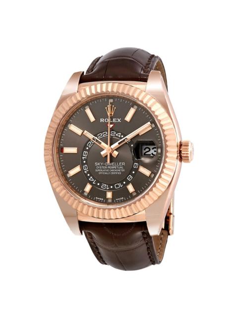 ROLEX Rolex Sky-Dweller Dark Rhodium Dial Automatic Men's Watch 326135RSL