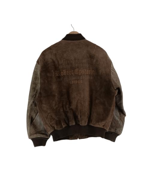 Other Designers Rare 💥 Vintage Suede Leather Brown Bomber Jacket