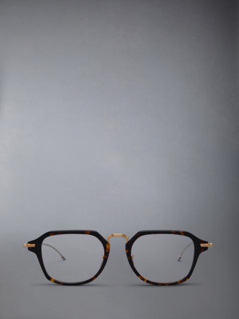 Thom Browne ACETATE AND TITANIUM RECTANGULAR EYEGLASSES