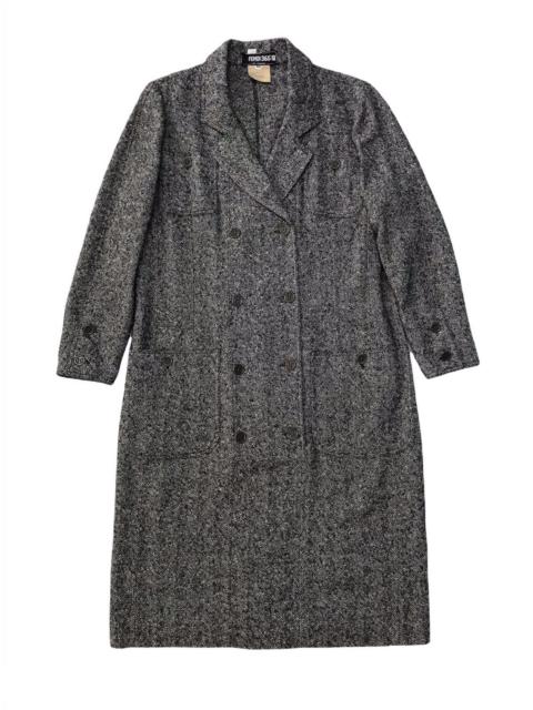 FENDI Vtg Fendi 365 By Contir Wool Nylon Women Jacket Half Button