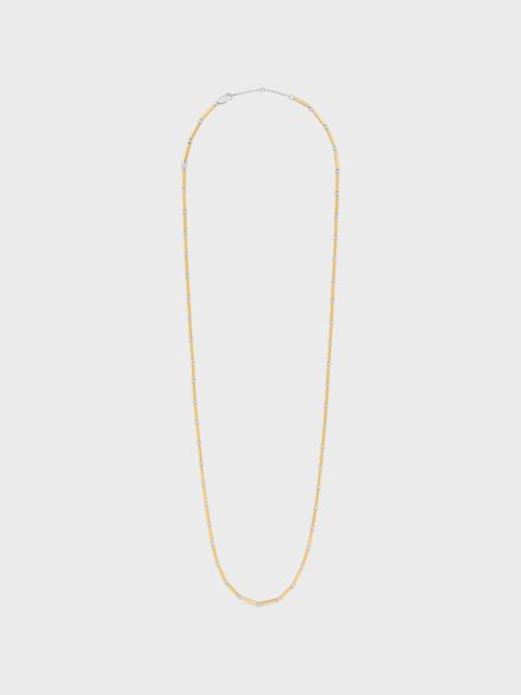 CELINE Celine Charms Long Necklace in Brass with Gold and Rhodium Finish