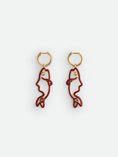 Bottega Veneta Fish Earrings