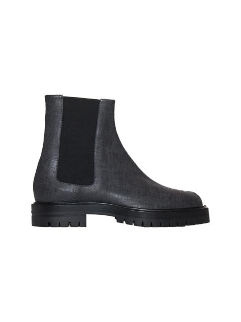 Maison Margiela Maison Margiela Scratched Waxy Leather Tabi County Chelsea Boot Grey